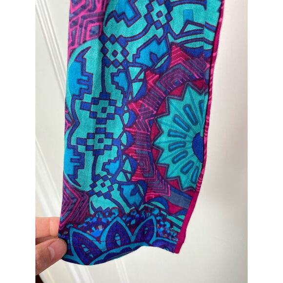 Aller Simplement Women's S Magenta Pink Geometric Midi Dress - Picture 3 of 8